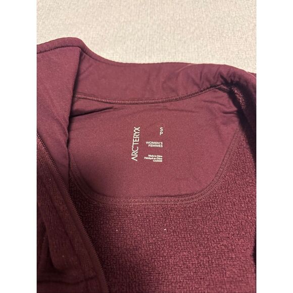 Arcteryx Size Small Covert Cardigan Women Activewear Full Zip Maroon - Picture 4 of 7